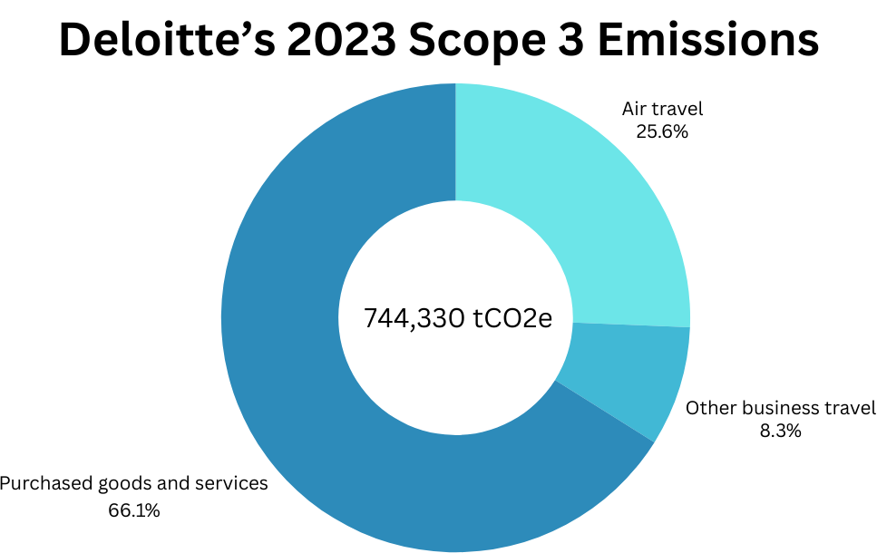 Screenshot from the Global Impact Report 2023 of Deloitte